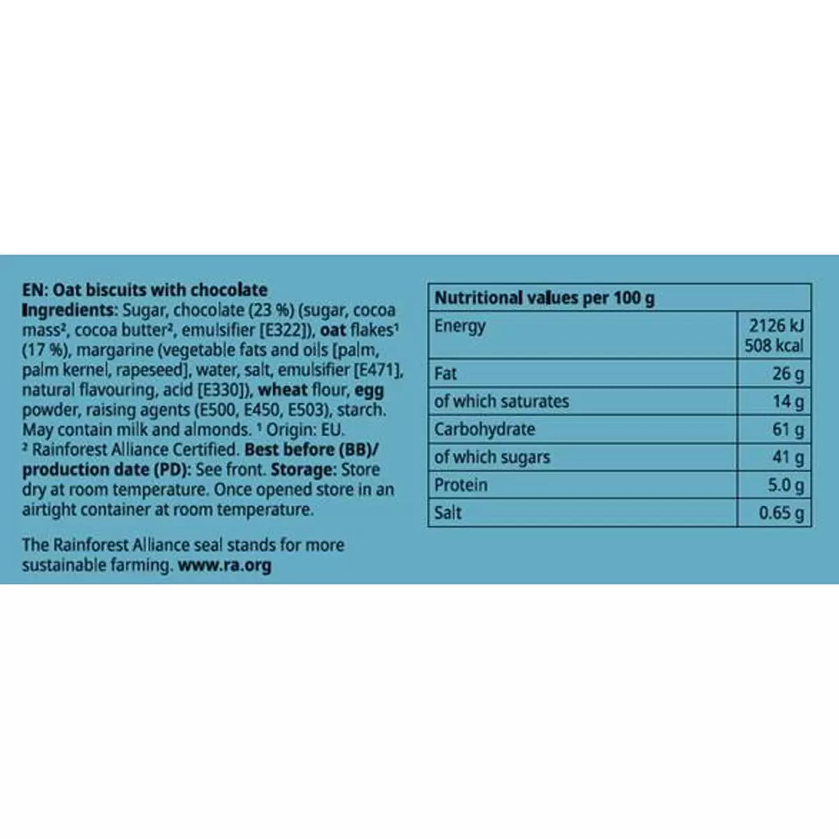 Gille Double Chocolate Oat Crisps, 600g