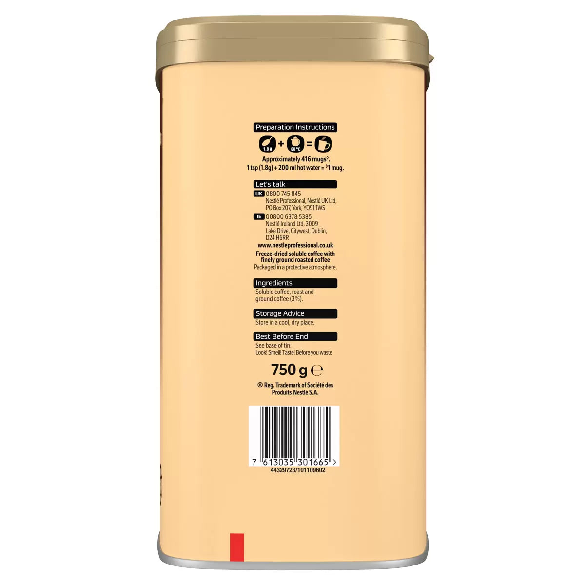 Nescafé Gold Blend Coffee Granules, 6 x 750g