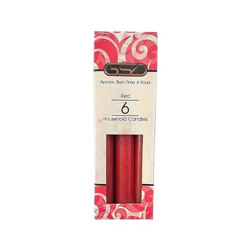 GSD Household Red Candles 1x12 image 0
