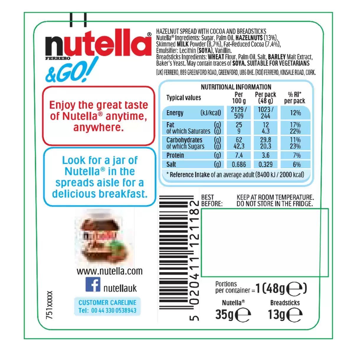 Nutella & Go! 12x48g