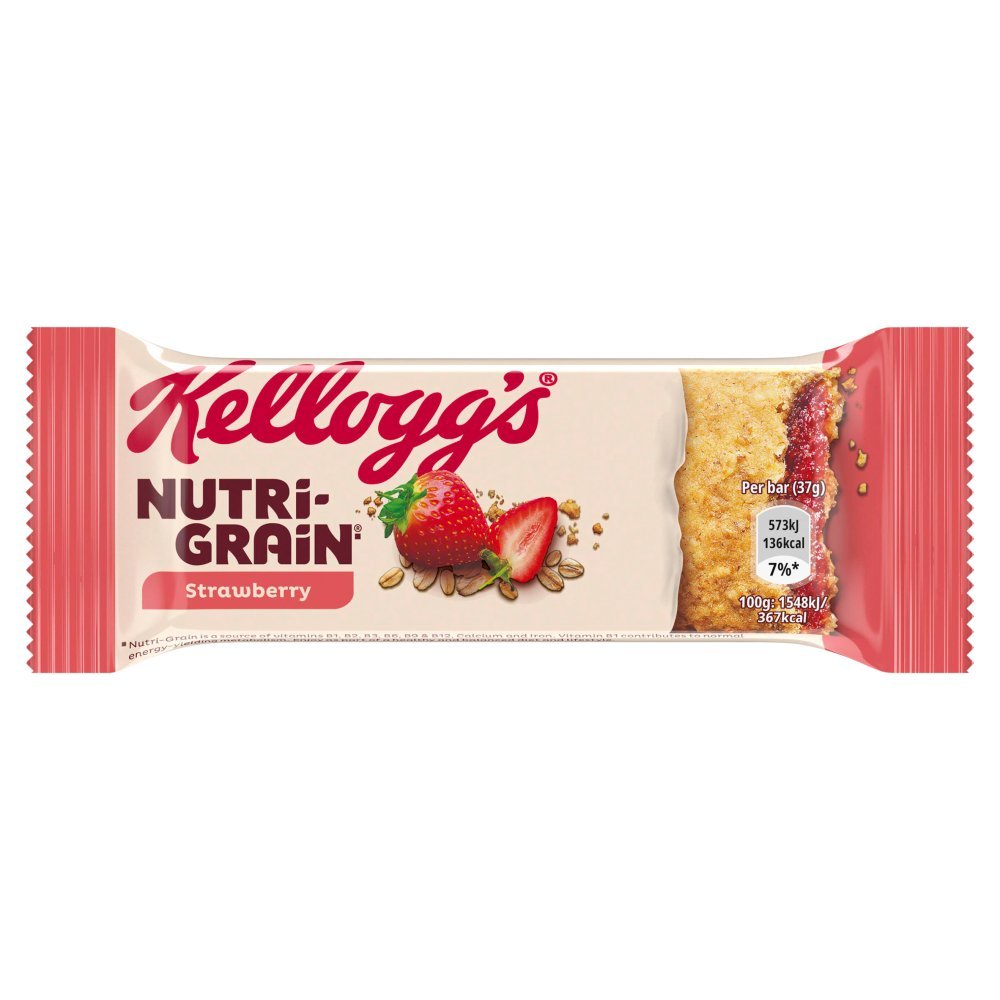 KELLOGGS Nutri Grain Strawberry 25X37g £0.69 image 0