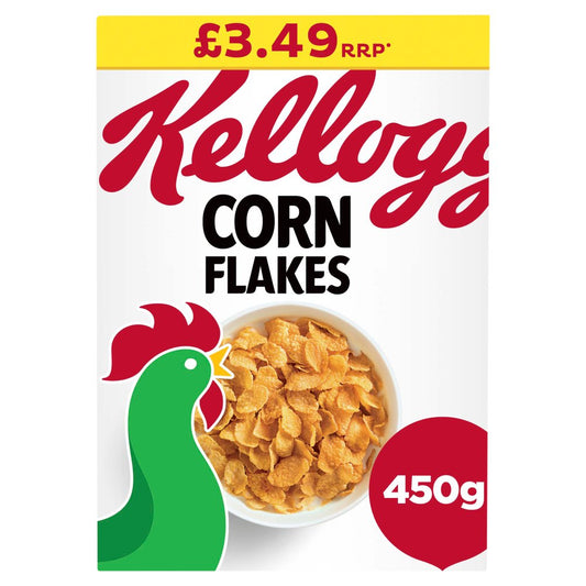 Kellogg's Corn Flakes Breakfast Cereal 6x450g