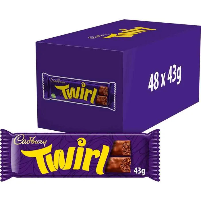 Cadbury Twirl Chocolate Bar 48x43g