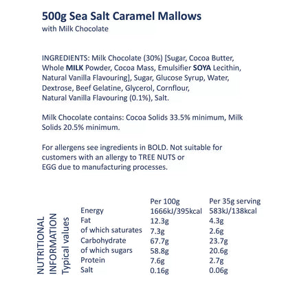 J.Charles Sea Salt Caramel Mallows 500g