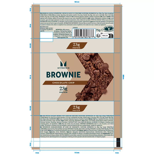 My Protein Chocolate Brownie, 12 x 75g