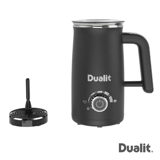Dualit Milk Frother & Hot Chocolate Maker Max with 4 x Single Serve Belgian Chocolate Sachets , 10140