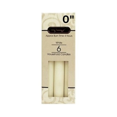 GSD No "0" Candles 1x6 image 0