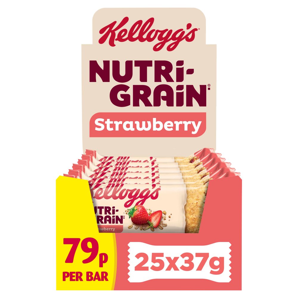 Kellogg's Nutri-Grain Strawberry Bar 25X37g