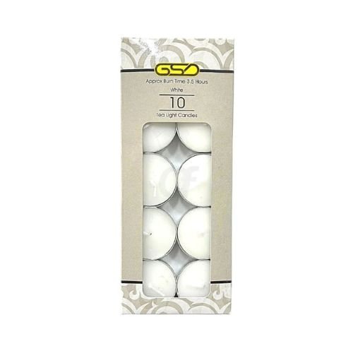 GSD White T-Light Candle 1x12 image 0