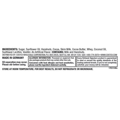 Kirkland Signature Hazelnut Spread 2x1kg