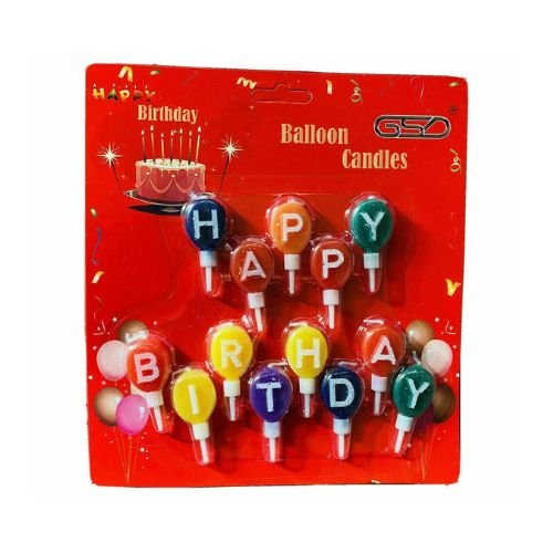 GSD Birthday Balloon Candles 1x12 image 0
