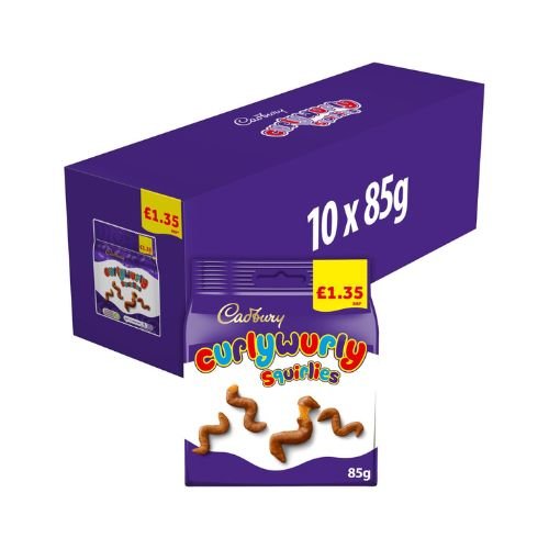 CADBURY curlywurly Squirlies Bags10x85g image 0