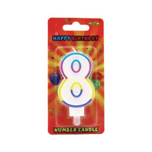 GSD No "8" Candles 1x6 image 0