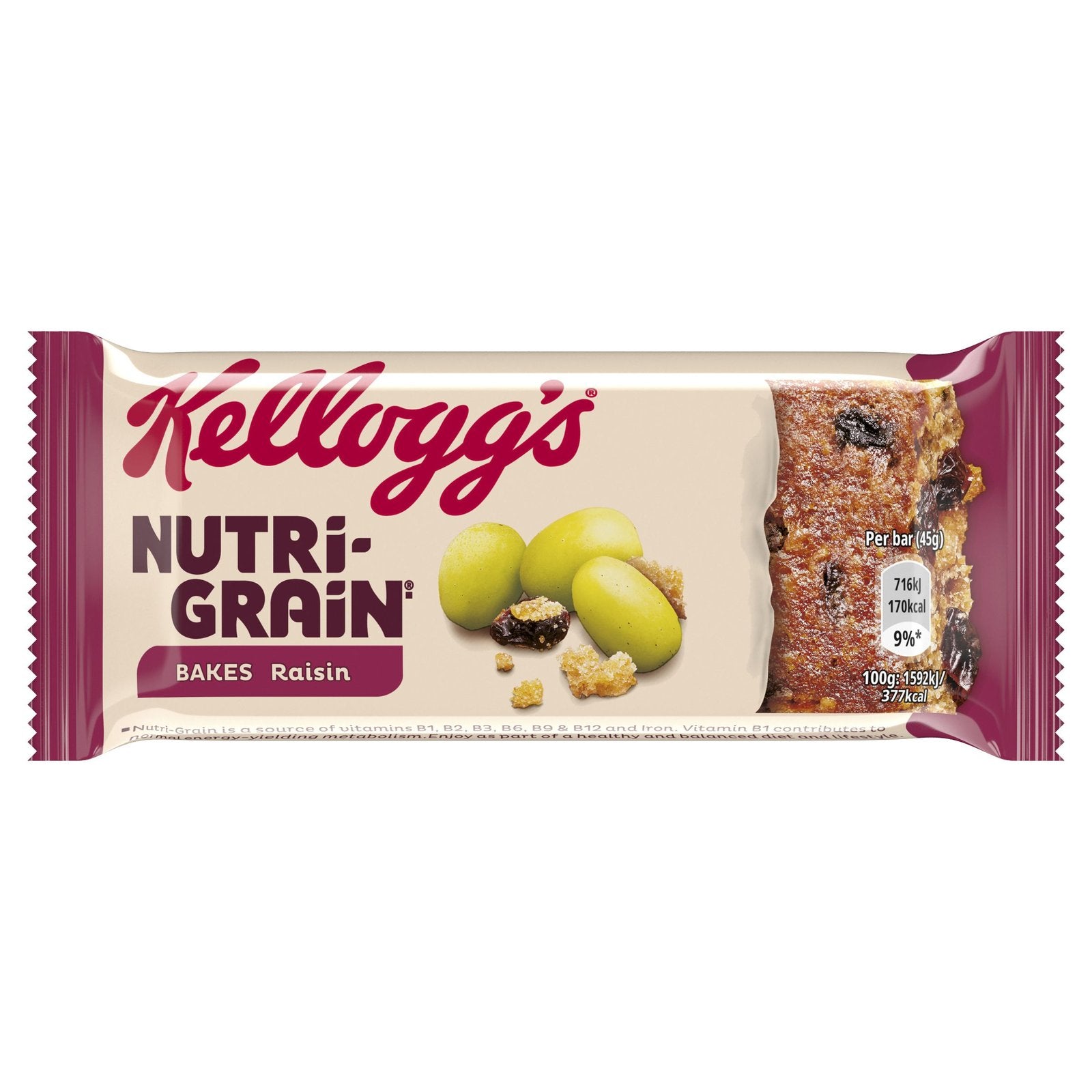 KELLOGGS Nutri Grain Raisin 25x37g £0.69 image 0