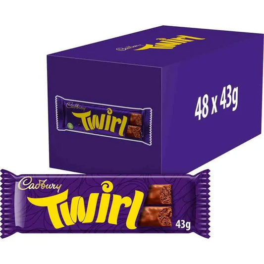 Cadbury Twirl Chocolate Bar 48x43g